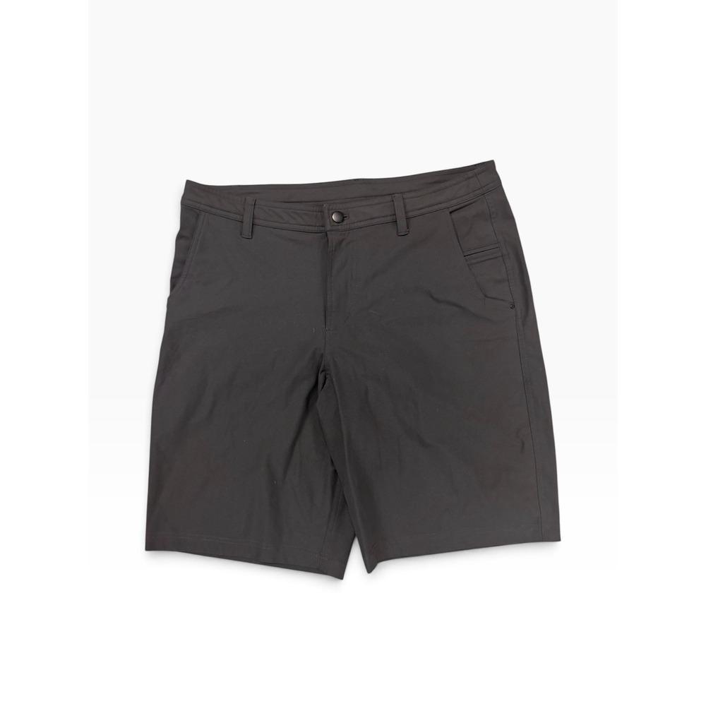 Lululemon Mens Commission Shorts Dark Charcoal Grey Chino Tech Golf Shorts 34